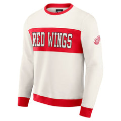 Detroit Red Wings Darius Rucker Collection by Fanatics Colorblock Pullover Sweatshirt - Cream | US 202831259