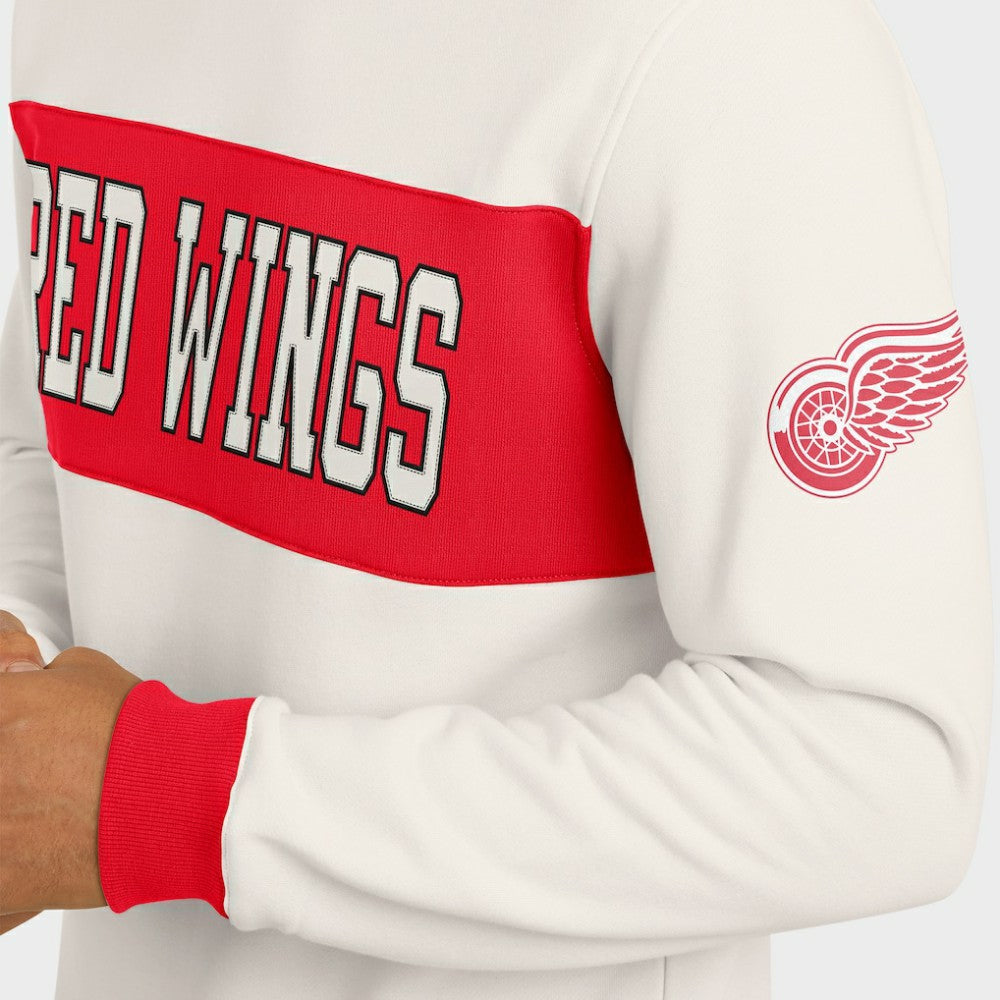Detroit Red Wings Darius Rucker Collection by Fanatics Colorblock Pullover Sweatshirt - Cream | US 202831259