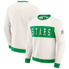 Dallas Stars Darius Rucker Collection by Fanatics Colorblock Pullover Sweatshirt - Cream | US 202831260