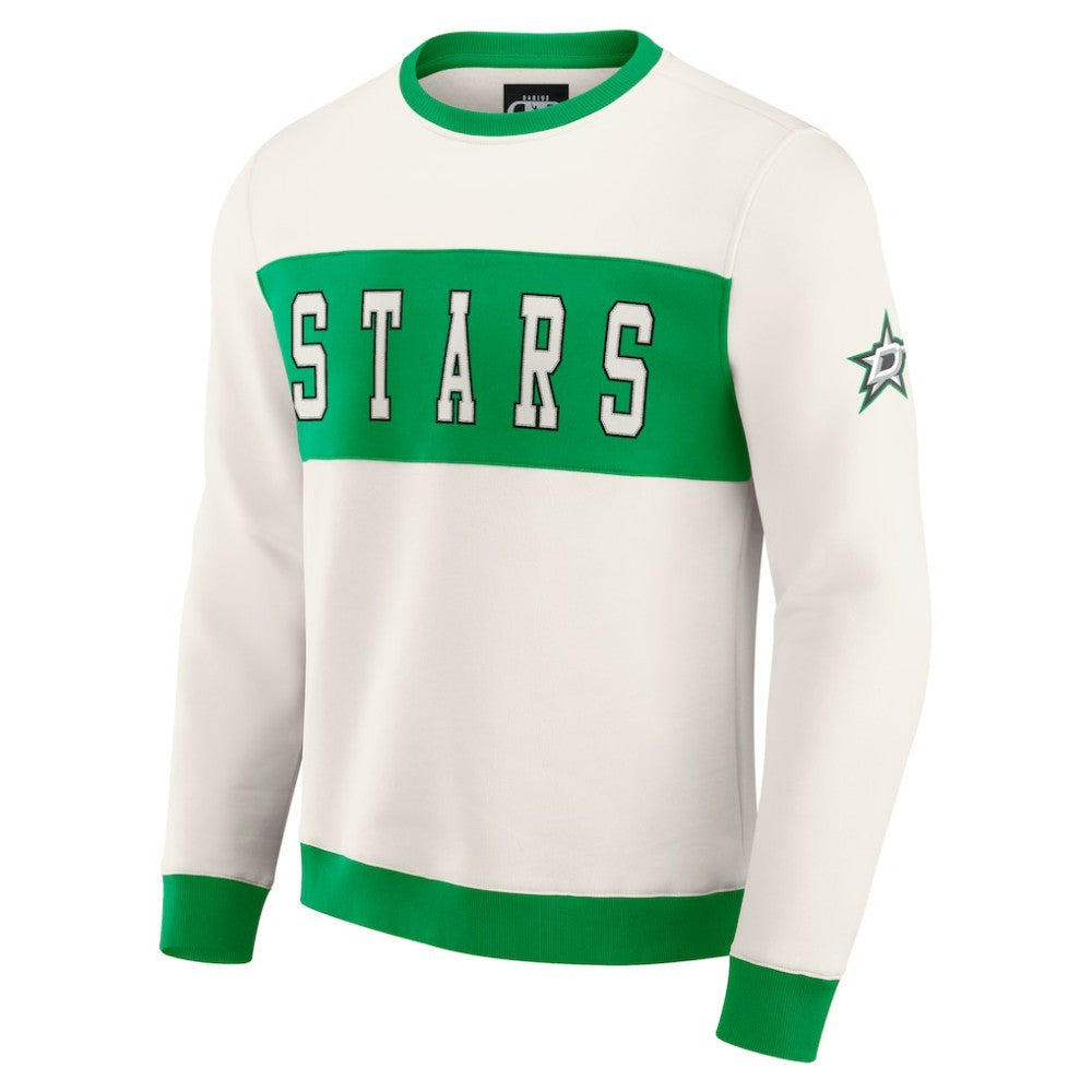 Dallas Stars Darius Rucker Collection by Fanatics Colorblock Pullover Sweatshirt - Cream | US 202831260