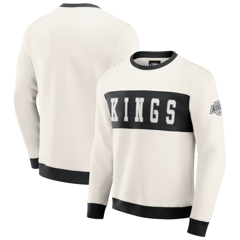 Los Angeles Kings Darius Rucker Collection by Fanatics Colorblock Pullover Sweatshirt - Cream | US 202831262