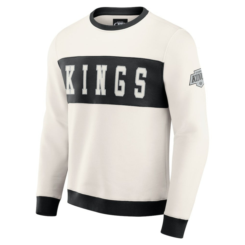 Los Angeles Kings Darius Rucker Collection by Fanatics Colorblock Pullover Sweatshirt - Cream | US 202831262
