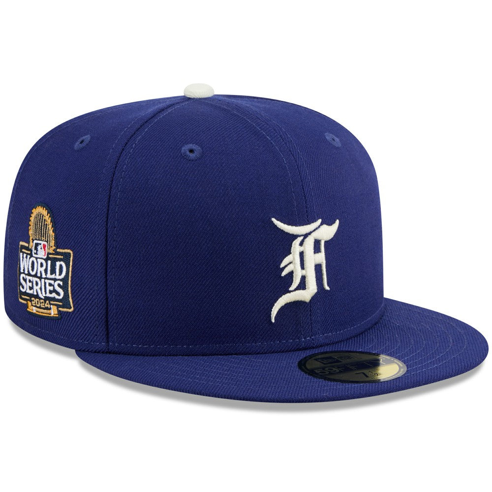 Los Angeles Dodgers New Era x Fear of God 2024 World Series 59FIFTY Fitted Hat - Royal Hats