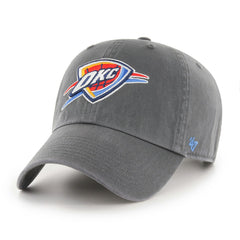 Oklahoma City Thunder '47 Core Logo Clean Up Adjustable Hat Charcoal - 47 brand
