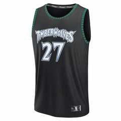 Rudy Gobert Minnesota Timberwolves Fastbreak Jersey Classic Edition Black - Fanatics