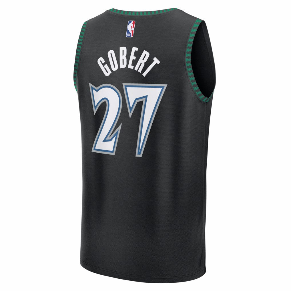 Rudy Gobert Minnesota Timberwolves Fastbreak Jersey Classic Edition Black - Fanatics