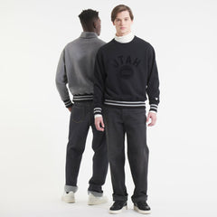 Utah Mammoth Todd Snyder by Fanatics Relaxed Canadian Fleece Crew - Black | US 202846096