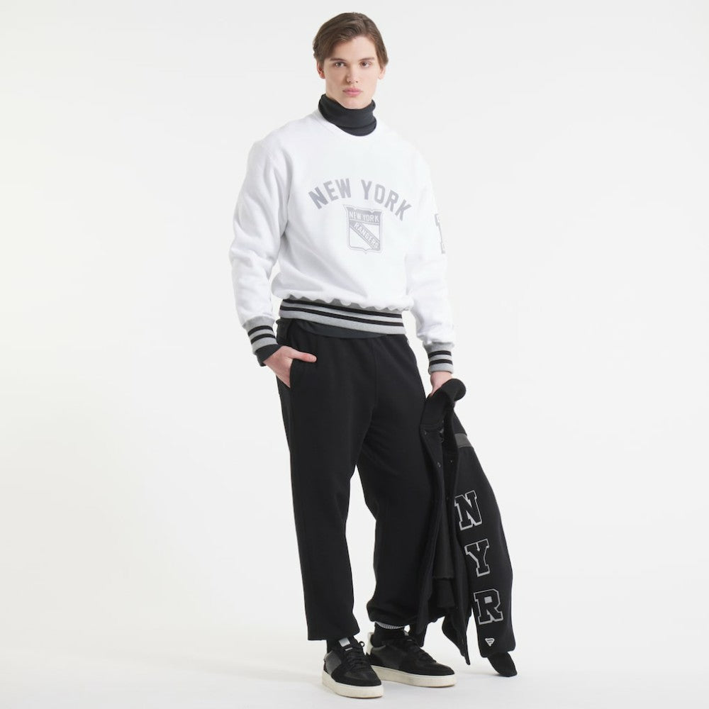 New York Rangers Todd Snyder by Fanatics Relaxed Canadian Fleece Crew - White | US 202846099