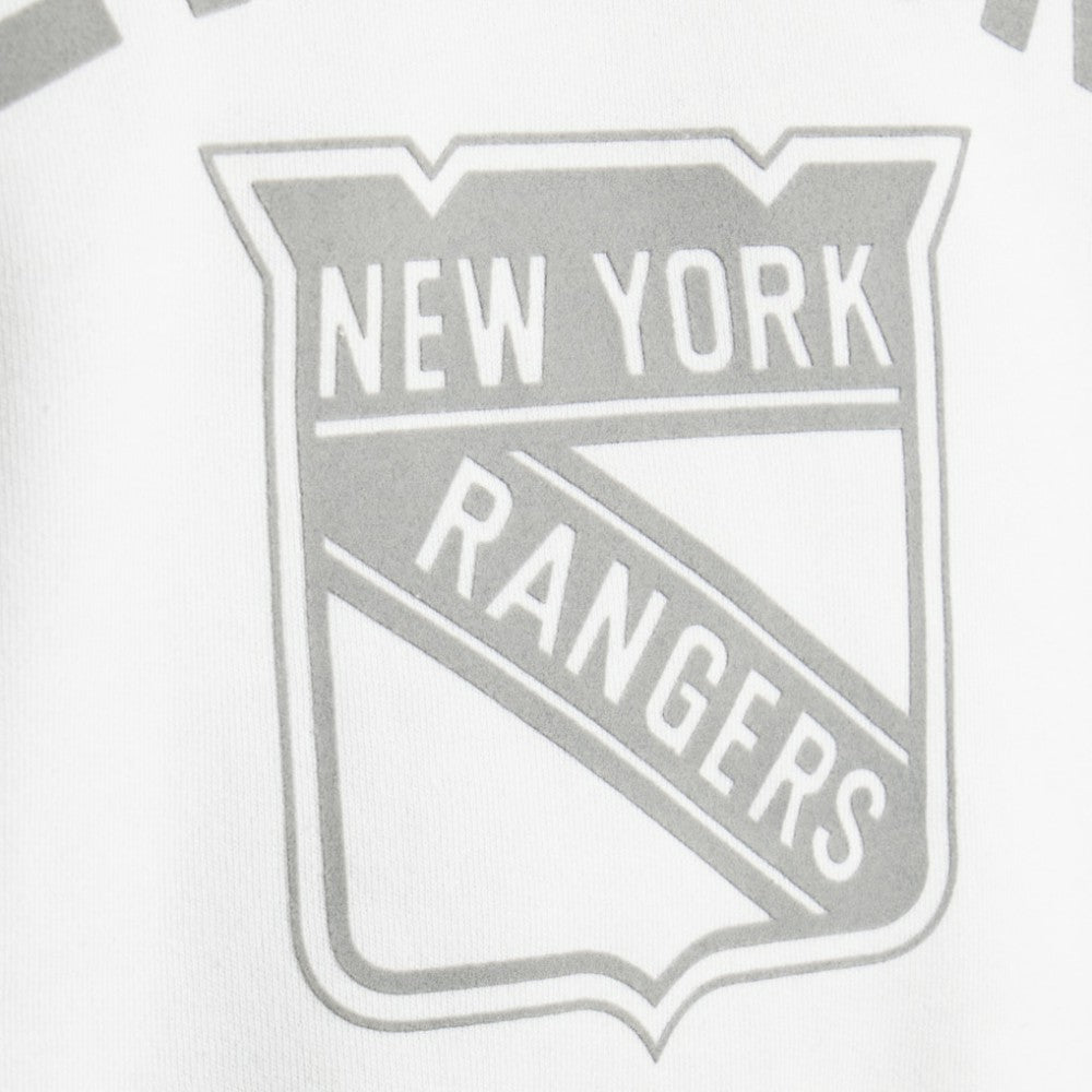 New York Rangers Todd Snyder by Fanatics Relaxed Canadian Fleece Crew - White | US 202846099
