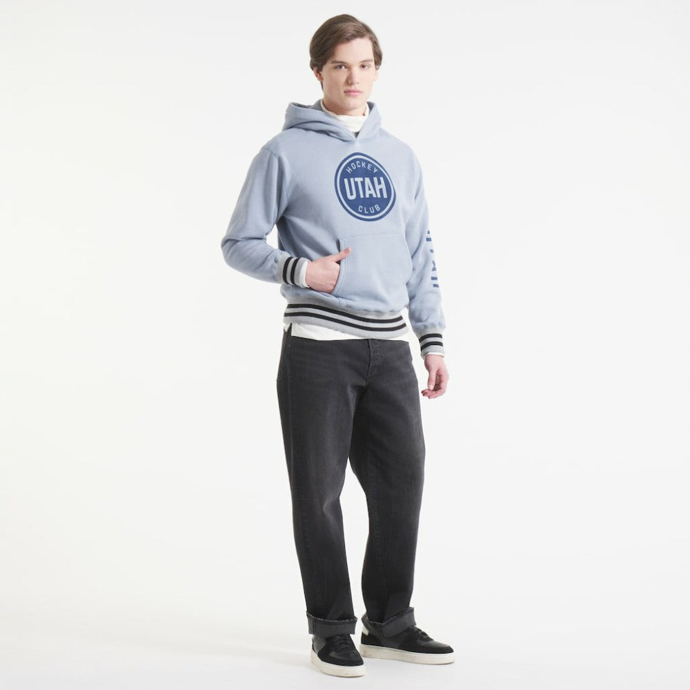 Utah Mammoth Todd Snyder by Fanatics Relaxed Canadian Fleece Hoodie - Gray | US 202846103