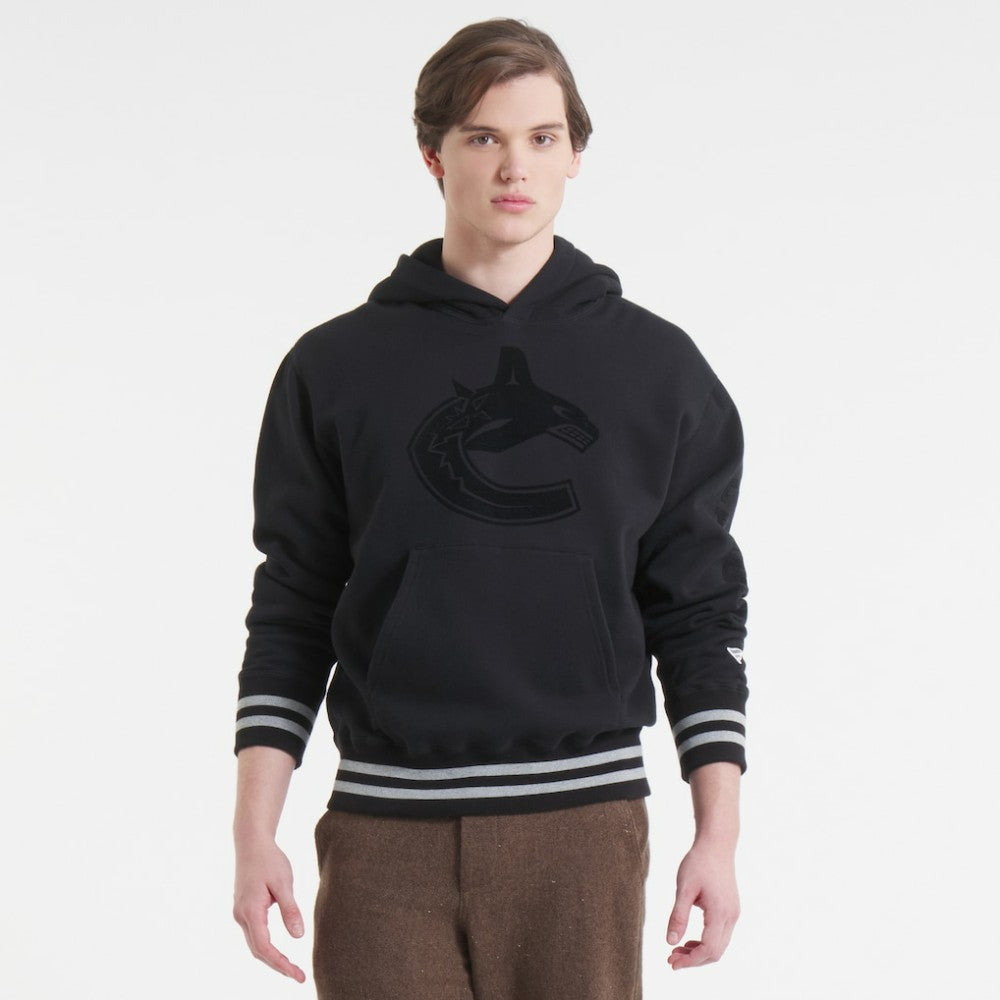 Vancouver Canucks Todd Snyder by Fanatics Relaxed Canadian Fleece Hoodie - Black | US 202846108