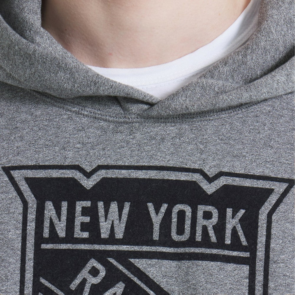 New York Rangers Todd Snyder by Fanatics Relaxed Canadian Fleece Hoodie - Dark Heather Gray | US 202846110