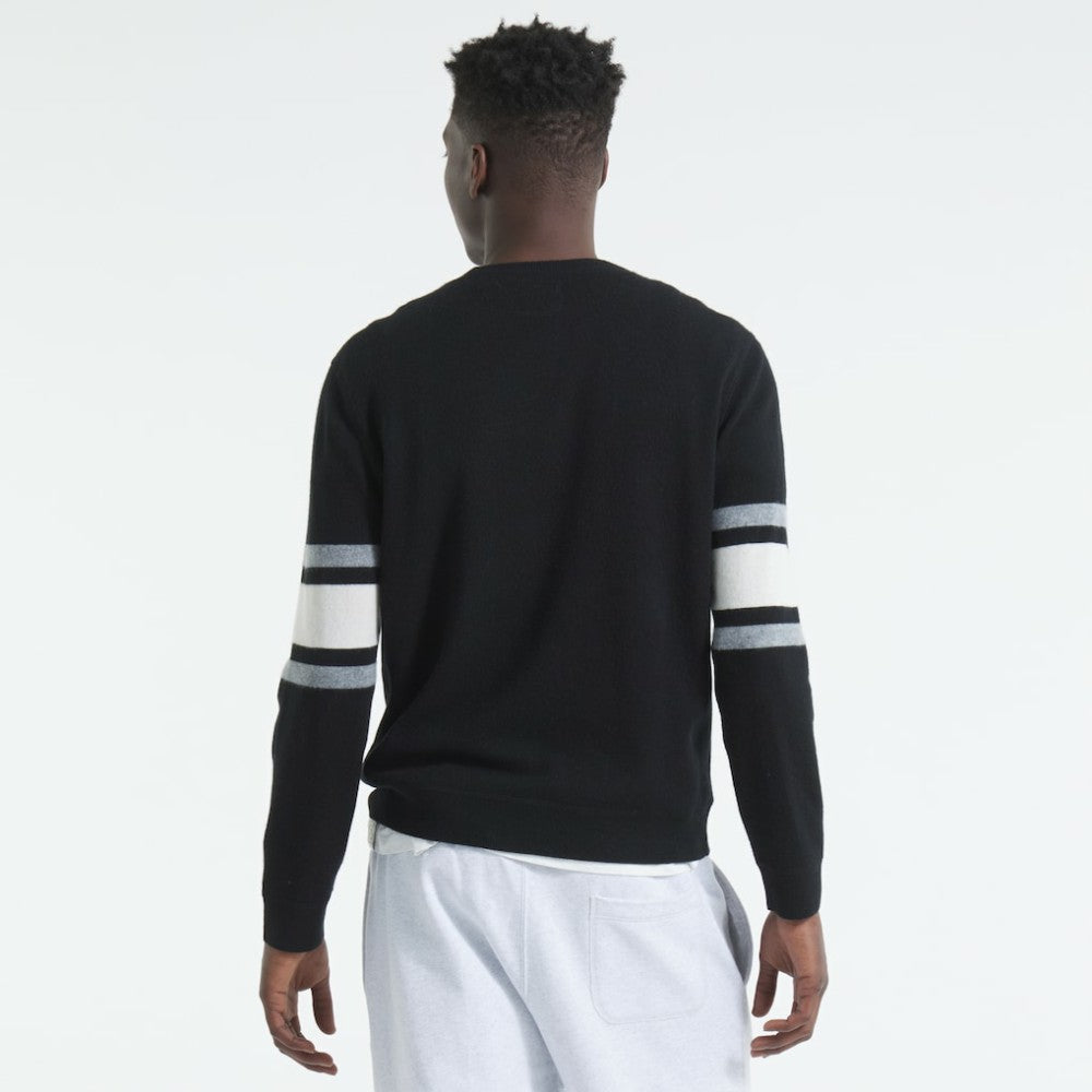 New York Rangers Todd Snyder by Fanatics Cashmere Crew Sweater - Black | US 202846112