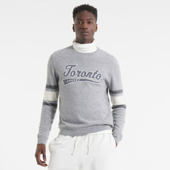 Toronto Maple Leafs Todd Snyder by Fanatics Cashmere Crew Sweater - Athletic Heather Gray | US 202846113