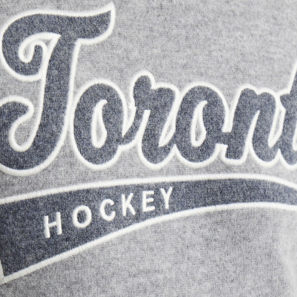 Toronto Maple Leafs Todd Snyder by Fanatics Cashmere Crew Sweater - Athletic Heather Gray | US 202846113