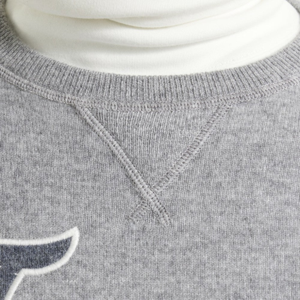 Toronto Maple Leafs Todd Snyder by Fanatics Cashmere Crew Sweater - Athletic Heather Gray | US 202846113