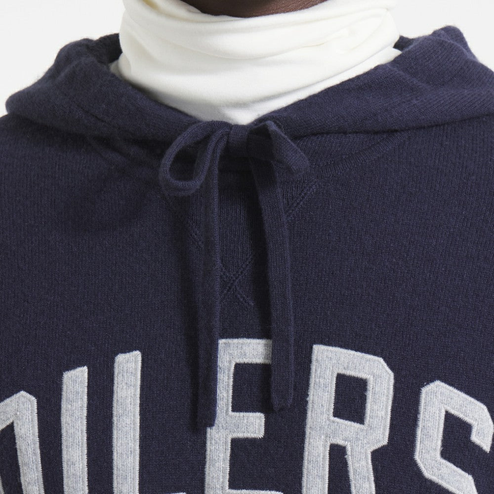 Edmonton Oilers Todd Snyder by Fanatics Cashmere Hooded Sweater - Navy | US 202846115