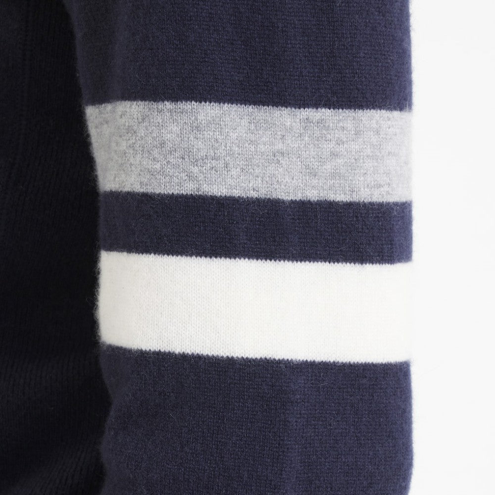 Edmonton Oilers Todd Snyder by Fanatics Cashmere Hooded Sweater - Navy | US 202846115