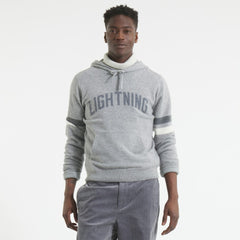 Tampa Bay Lightning Todd Snyder by Fanatics Cashmere Hooded Sweater - Athletic Heather Gray | US 202846117