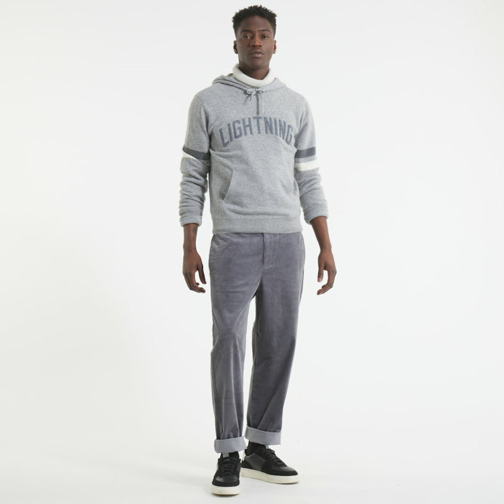 Tampa Bay Lightning Todd Snyder by Fanatics Cashmere Hooded Sweater - Athletic Heather Gray | US 202846117