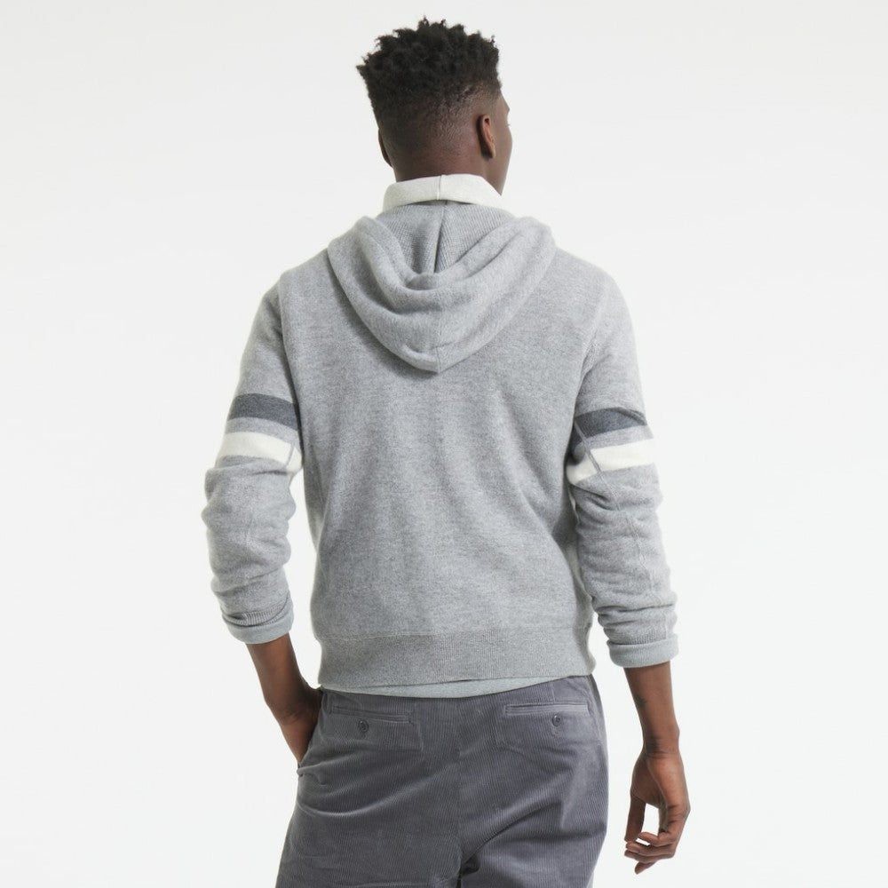 Tampa Bay Lightning Todd Snyder by Fanatics Cashmere Hooded Sweater - Athletic Heather Gray | US 202846117