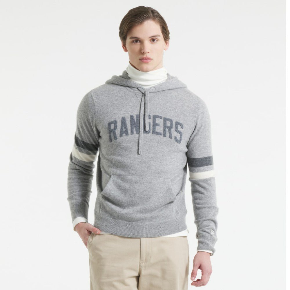 New York Rangers Todd Snyder by Fanatics Cashmere Hooded Sweater - Athletic Heather Gray | US 202846118