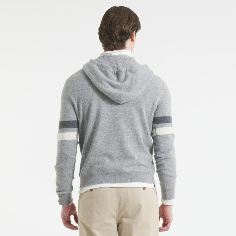 New York Rangers Todd Snyder by Fanatics Cashmere Hooded Sweater - Athletic Heather Gray | US 202846118
