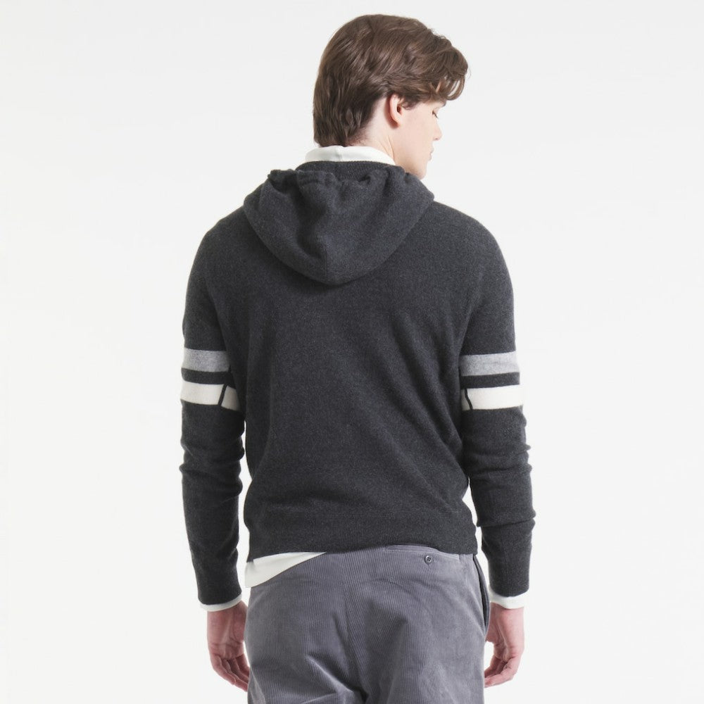 Utah Mammoth Todd Snyder by Fanatics Cashmere Hooded Sweater - Heather Black | US 202846119