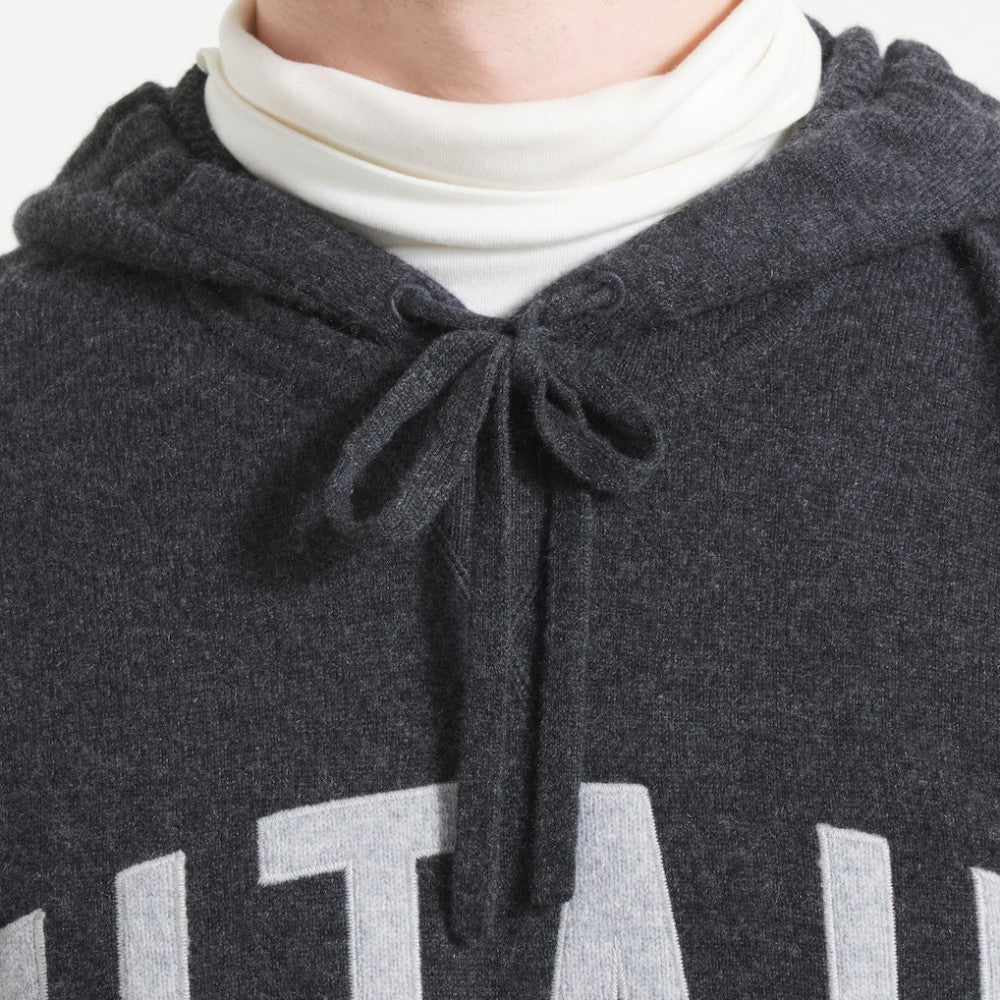 Utah Mammoth Todd Snyder by Fanatics Cashmere Hooded Sweater - Heather Black | US 202846119
