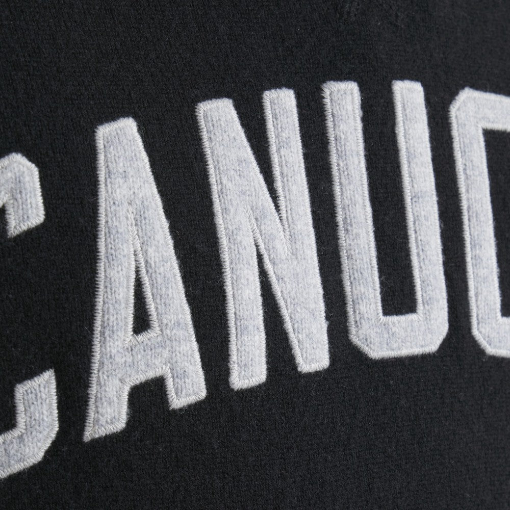 Vancouver Canucks Todd Snyder by Fanatics Cashmere Hooded Sweater - Black | US 202846120