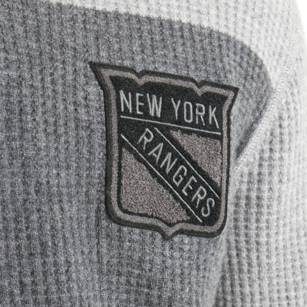 New York Rangers Todd Snyder by Fanatics Cashmere Rugby Sweater - Athletic Heather Gray | US 202846124