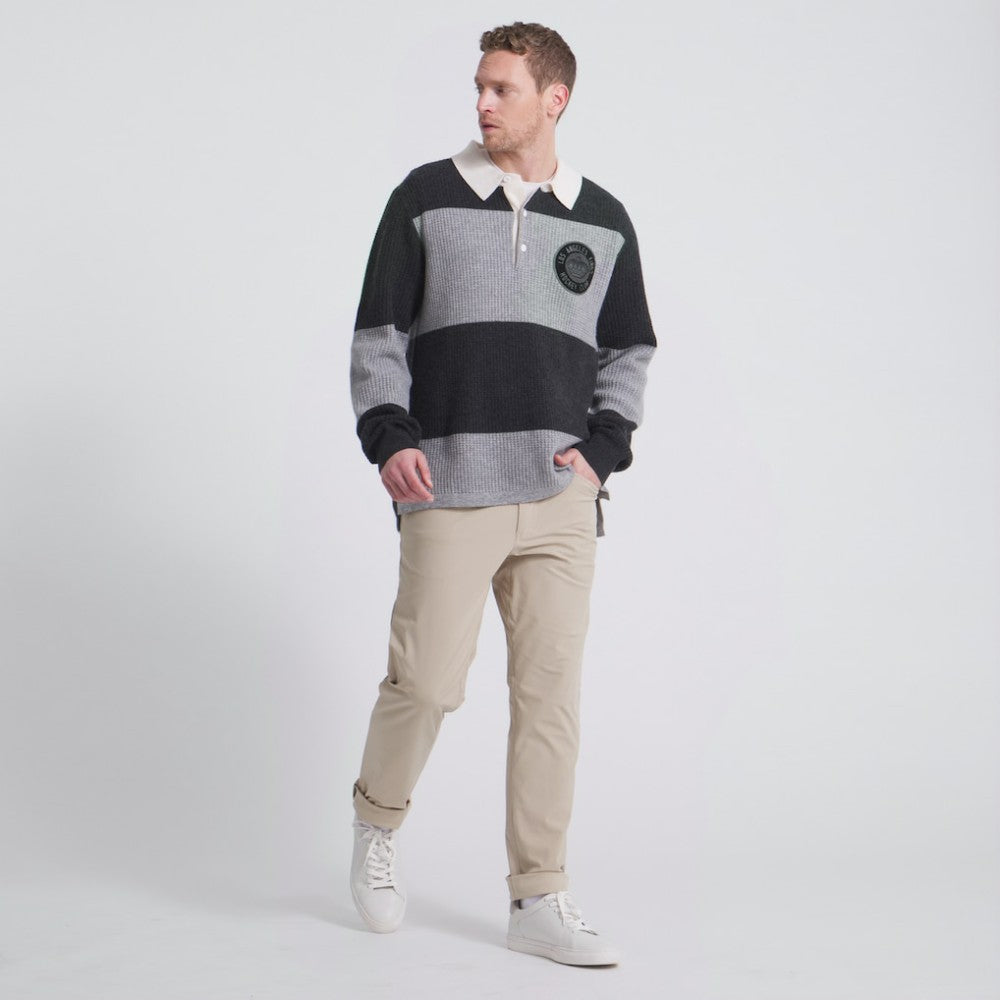 Los Angeles Kings Todd Snyder by Fanatics Cashmere Rugby Sweater - Athletic Heather Gray | US 202846125