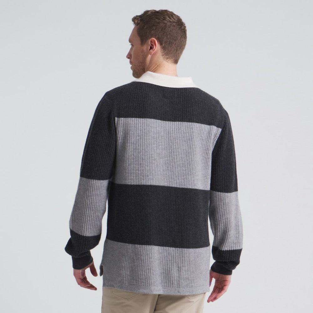 Los Angeles Kings Todd Snyder by Fanatics Cashmere Rugby Sweater - Athletic Heather Gray | US 202846125