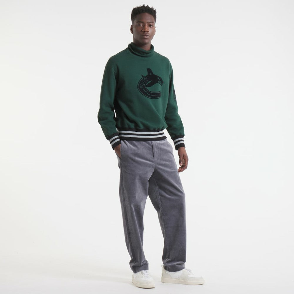 Vancouver Canucks Todd Snyder by Fanatics Relaxed Canadian Fleece Turtleneck - Dark Green | US 202846136
