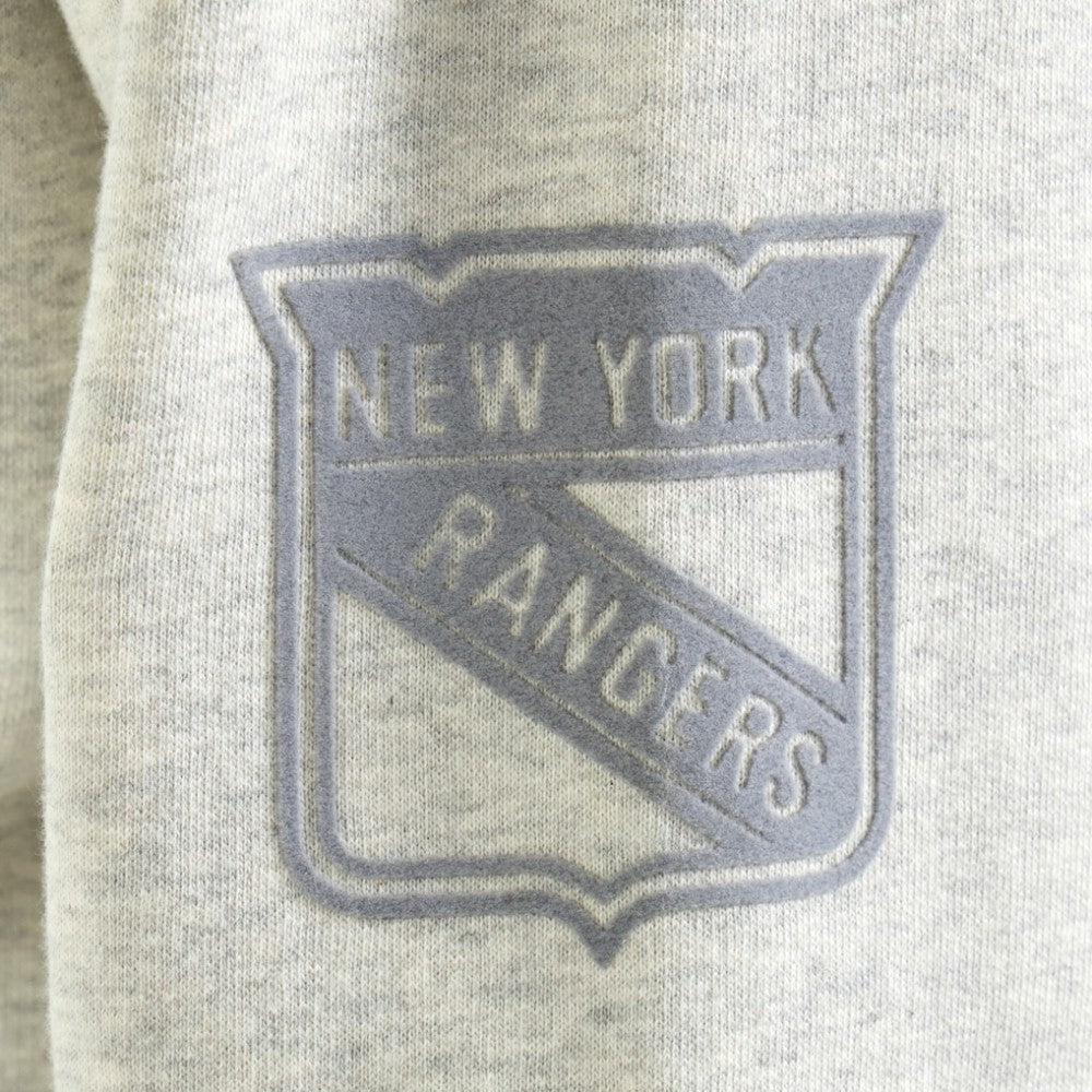New York Rangers Todd Snyder by Fanatics Relaxed Canadian Fleece Turtleneck - Heather Gray | US 202846137