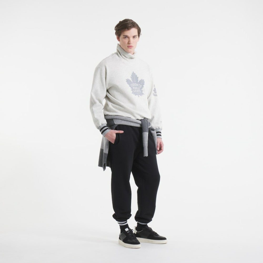 Toronto Maple Leafs Todd Snyder by Fanatics Relaxed Canadian Fleece Turtleneck - Heather Gray | US 202846139