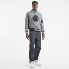 Utah Mammoth Todd Snyder by Fanatics Relaxed Canadian Fleece Turtleneck - Dark Heather Gray | US 202846143
