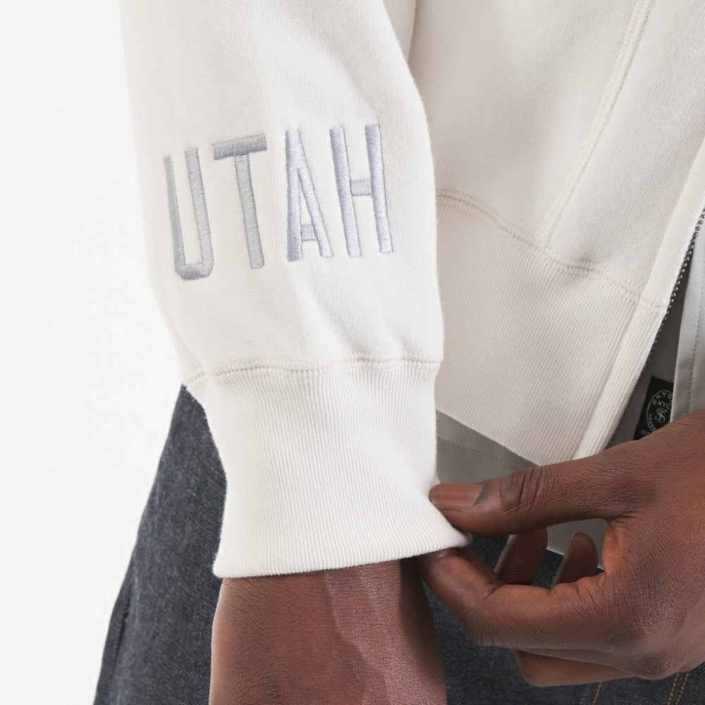 Utah Mammoth Todd Snyder by Fanatics Full-Zip Fleece - White | US 202846166
