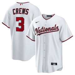 Dylan Crews Washington Nationals Nike Home Replica Jersey - White Jerseys