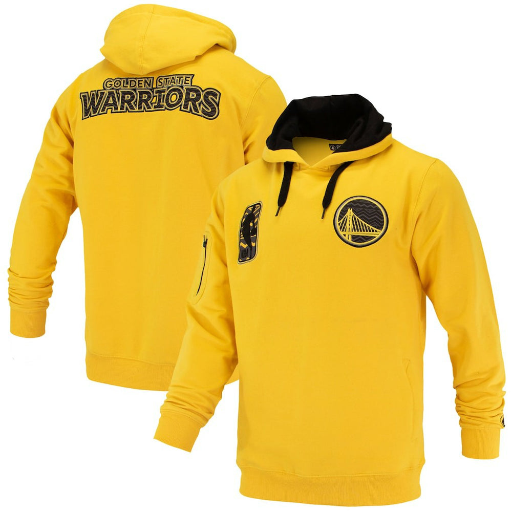 Golden State Warriors FISLL Unisex Logoman Shadow Collection Pullover Hoodie Gold
