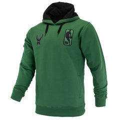 Milwaukee Bucks FISLL Unisex Logoman Shadow Collection Pullover Hoodie Hunter Green