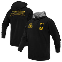 Los Angeles Lakers FISLL Unisex Logoman Shadow Collection Pullover Hoodie Black