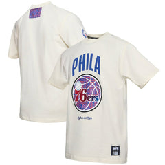 Philadelphia 76ers NBA x Two Hype Culture & Hoops Collection Premium T-Shirt - Cream