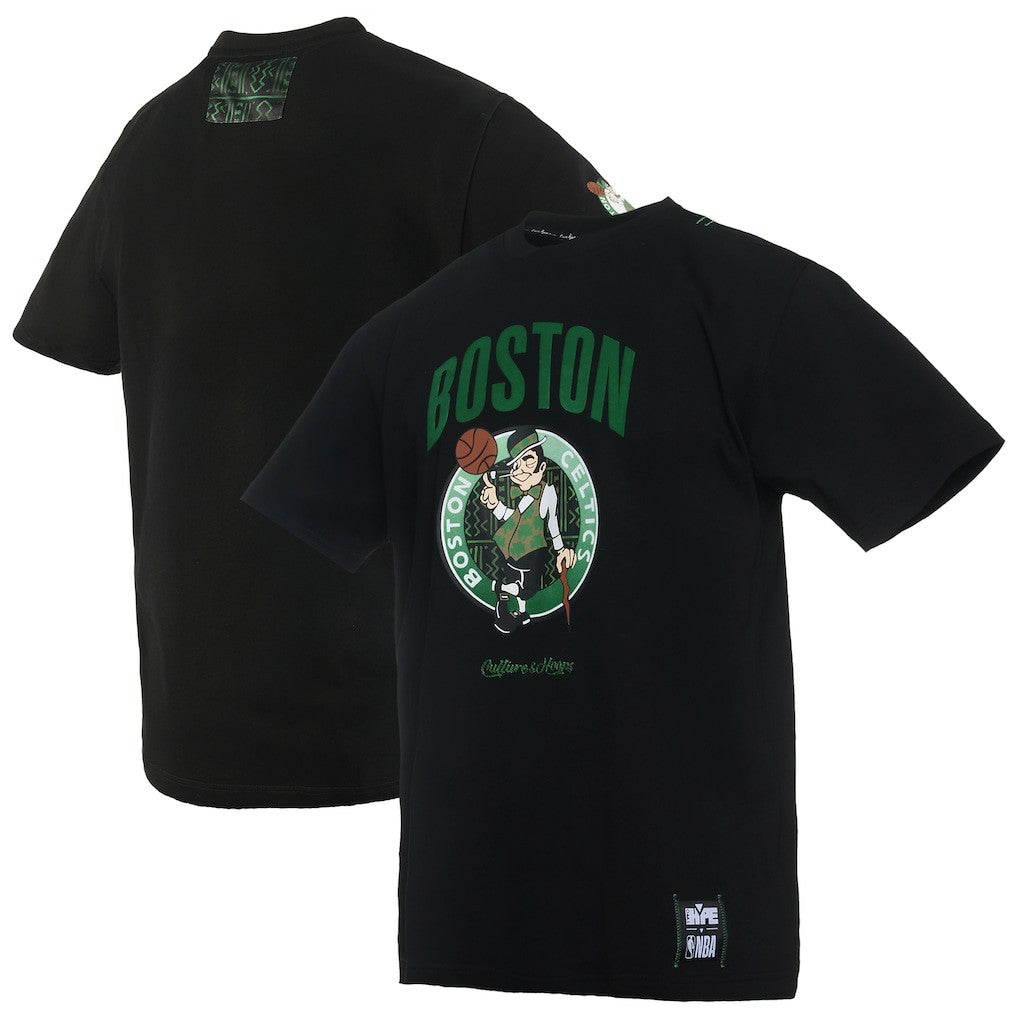 Boston Celtics NBA x Two Hype Culture & Hoops Collection Premium T-Shirt - Black