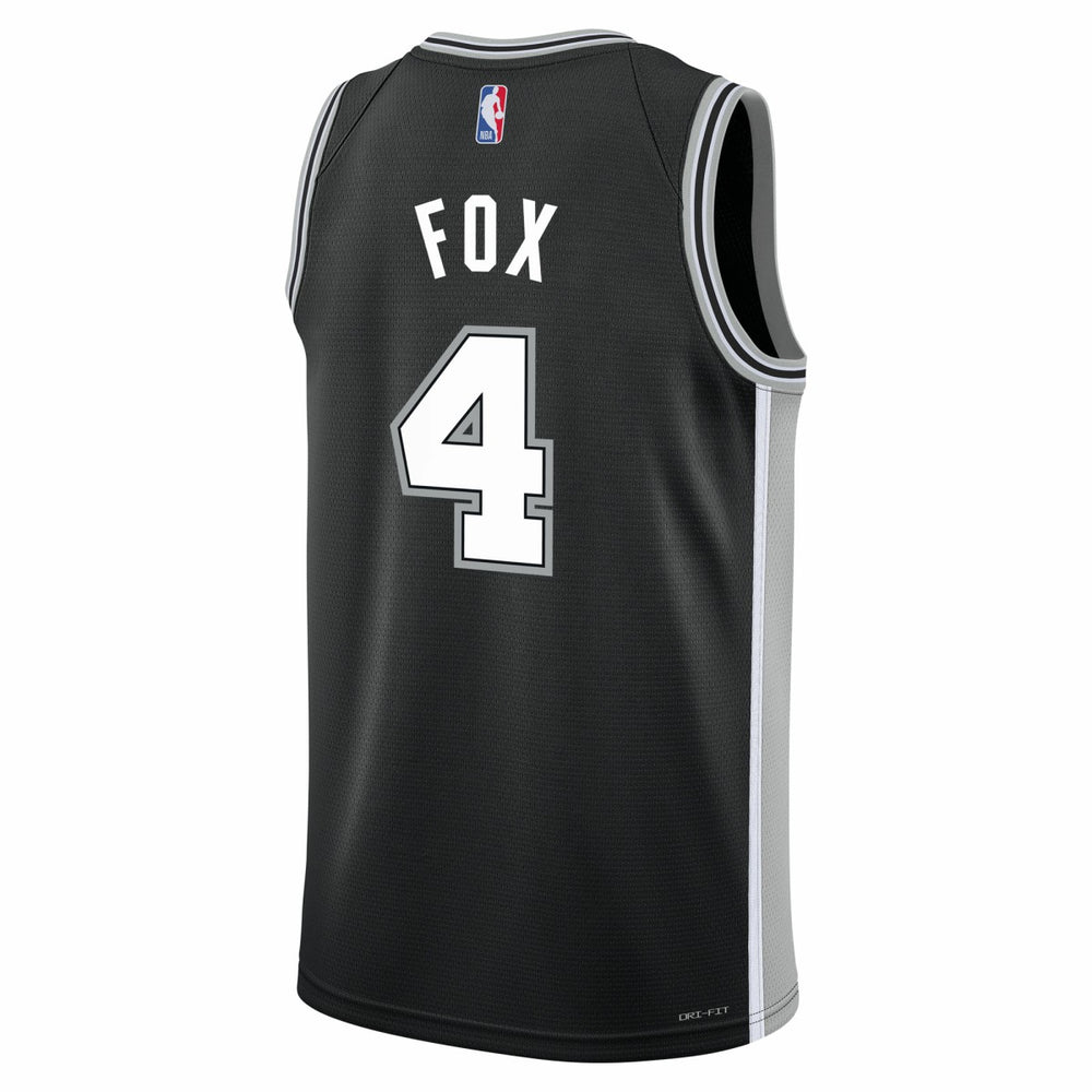 De'Aaron Fox San Antonio Spurs Youth Swingman Jersey Icon Edition Black - Nike