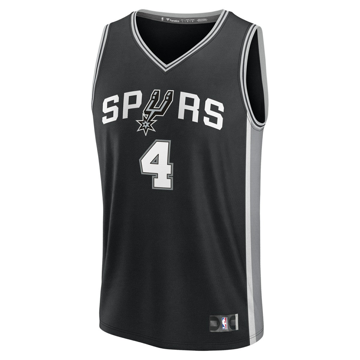 De'Aaron Fox San Antonio Spurs Youth Fast Break Replica Player Jersey Icon Edition Black - Fanatics