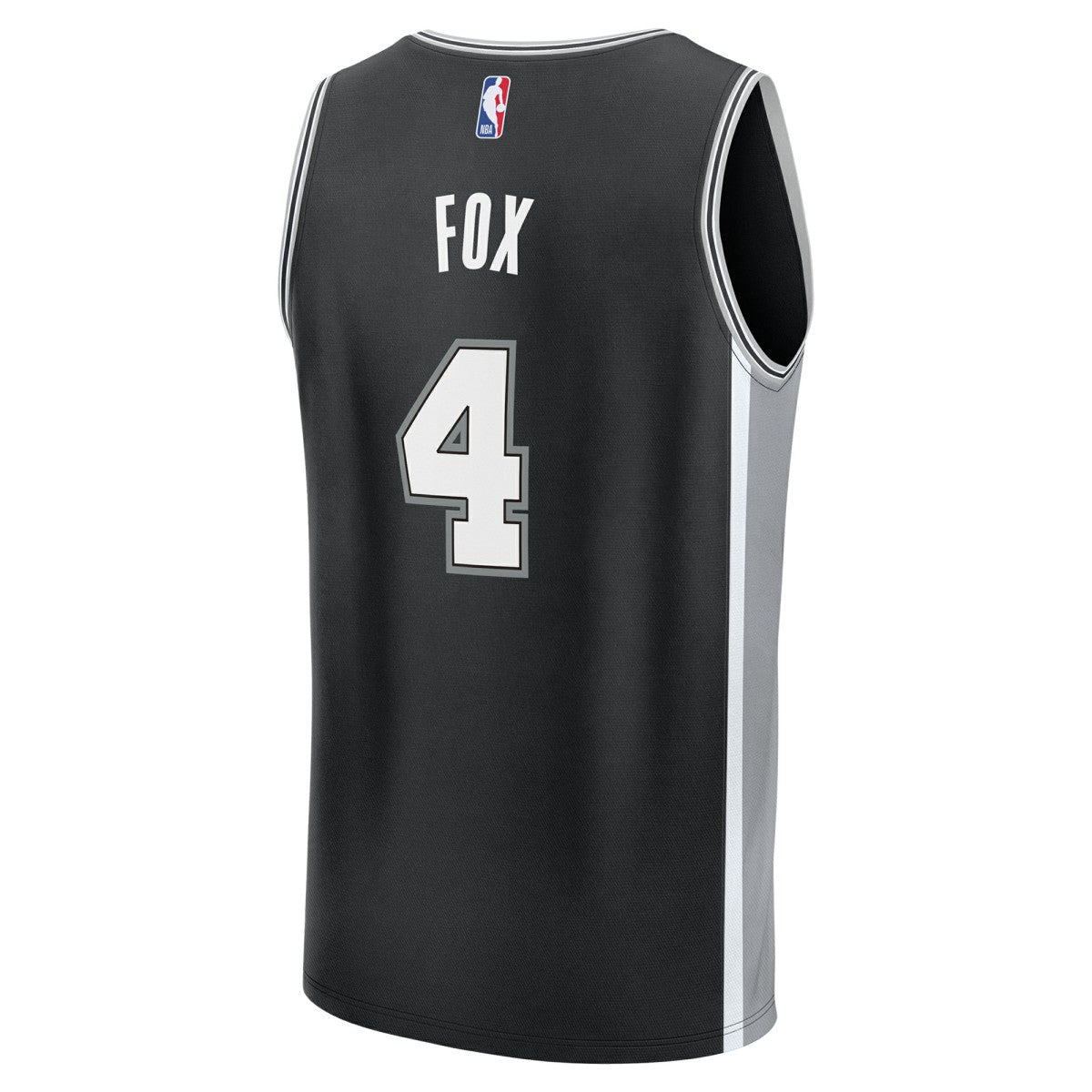 De'Aaron Fox San Antonio Spurs Youth Fast Break Replica Player Jersey Icon Edition Black - Fanatics
