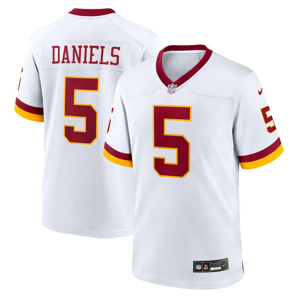 Jayden Daniels Washington Commanders Game Super Bowl Era Jersey - White Jerseys