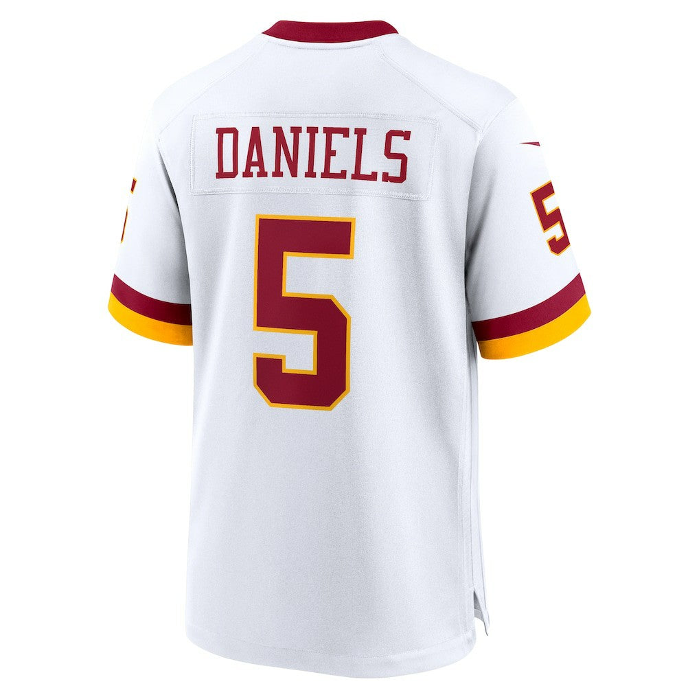 Jayden Daniels Washington Commanders Game Super Bowl Era Jersey - White Jerseys