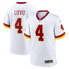Frankie Luvu Washington Commanders Game Super Bowl Era Jersey - White Jerseys